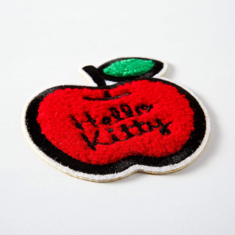 Hello Kitty Chenille Apple Embroidered Iron On Patch