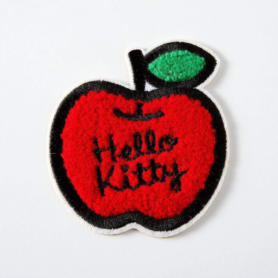 Hello Kitty Chenille Apple Embroidered Iron On Patch