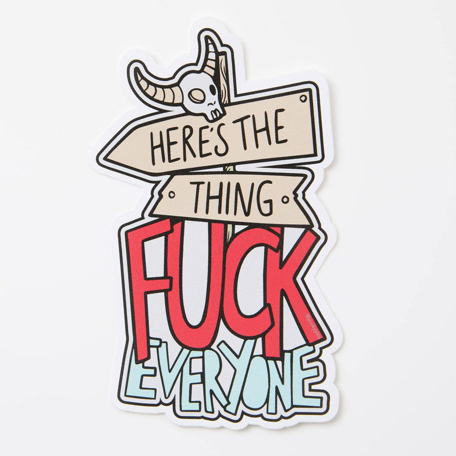Punky Pins Here's The Thing Vinyl Sticker