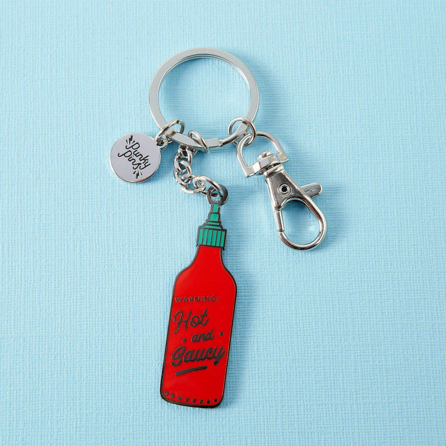 Punky Pins Hot and Saucy Enamel Keyring