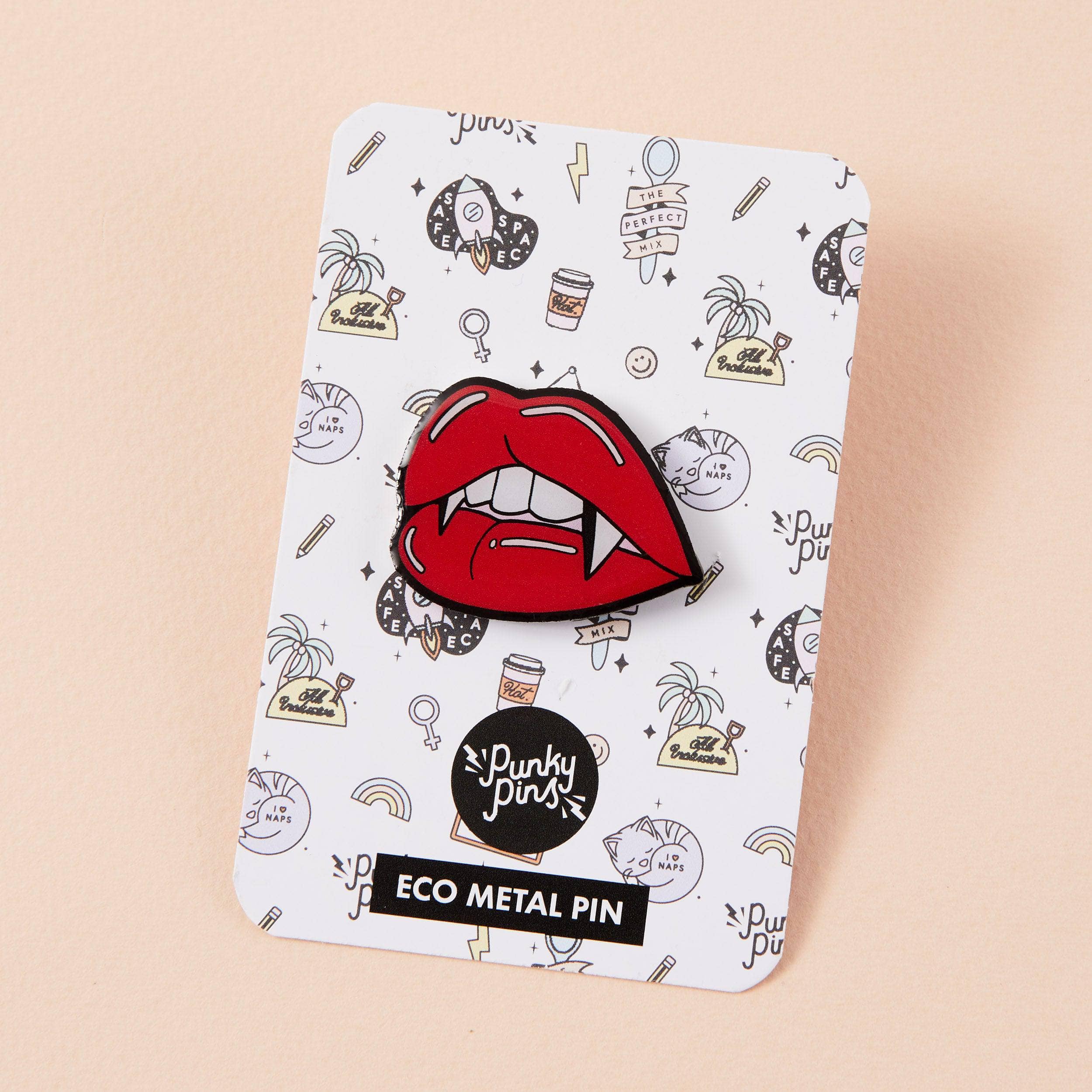 Juicy Fangs Eco Metal Pin – punkypins