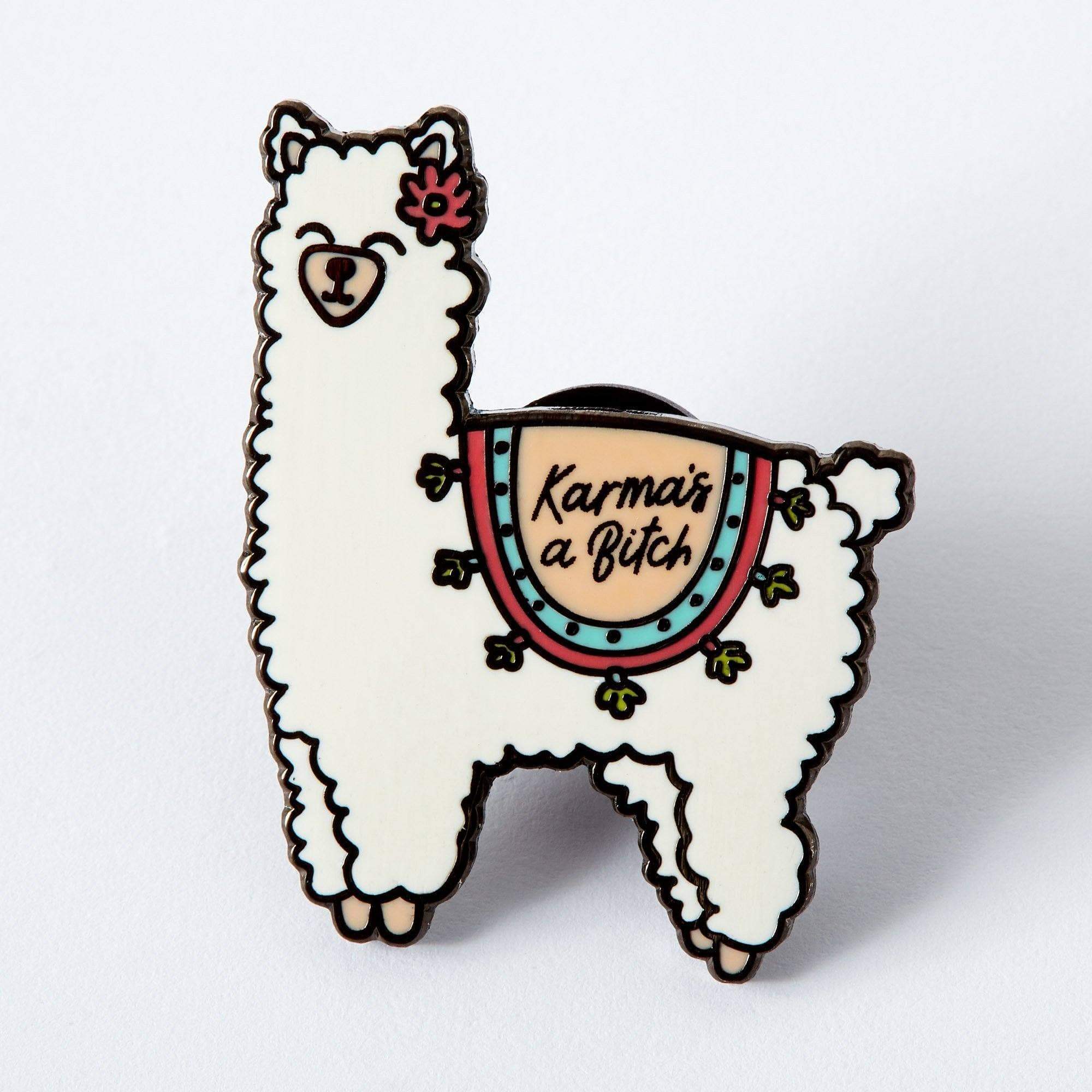 Karma Llama Enamel Pin – punkypins