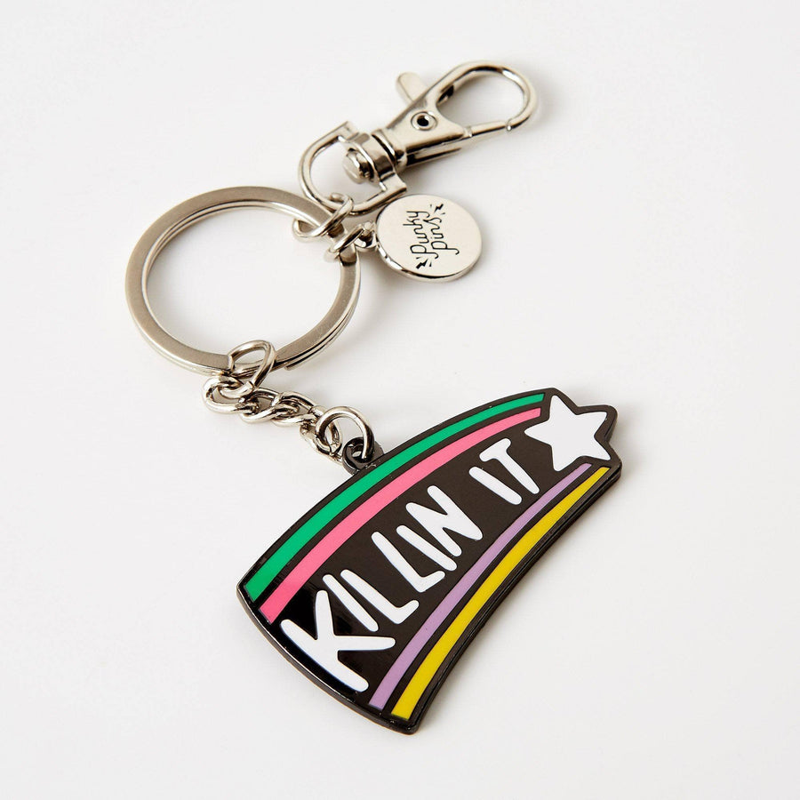 Punky Pins Killin It Hard Enamel Keyring