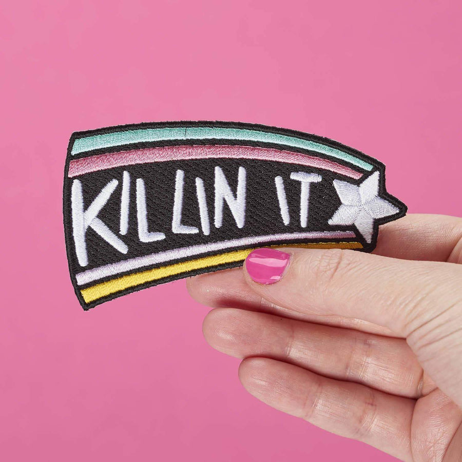 Punky Pins Killin It Iron-on Patch