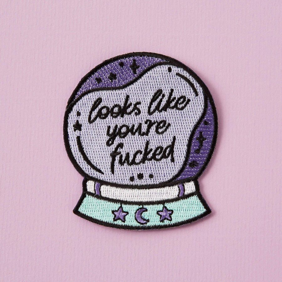 Punky Pins Looks Like You're Fucked Embroidered Iron On Patch