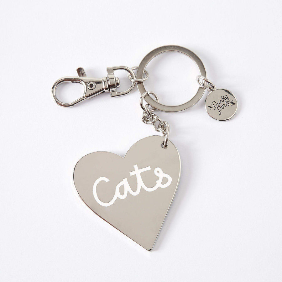 Love Cats Enamel Keyring