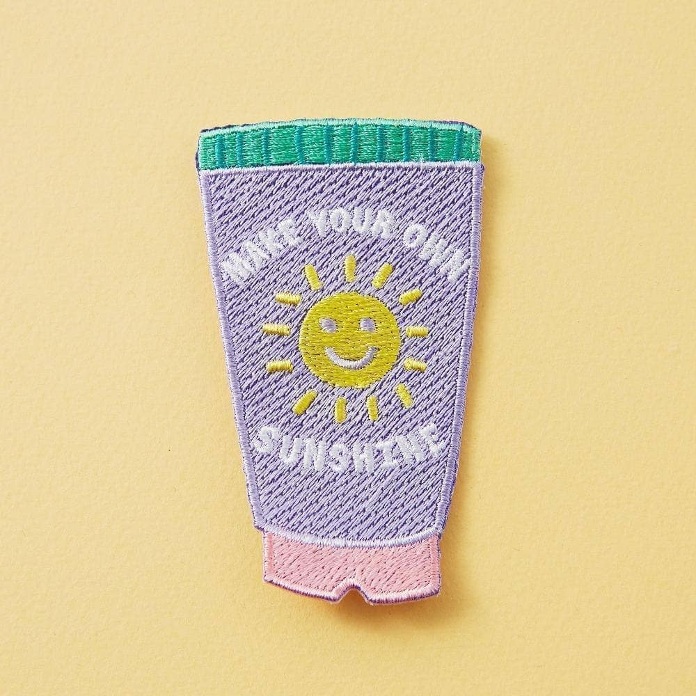 Punky Pins Make Your Own Sunshine Embroidered Iron On Patch