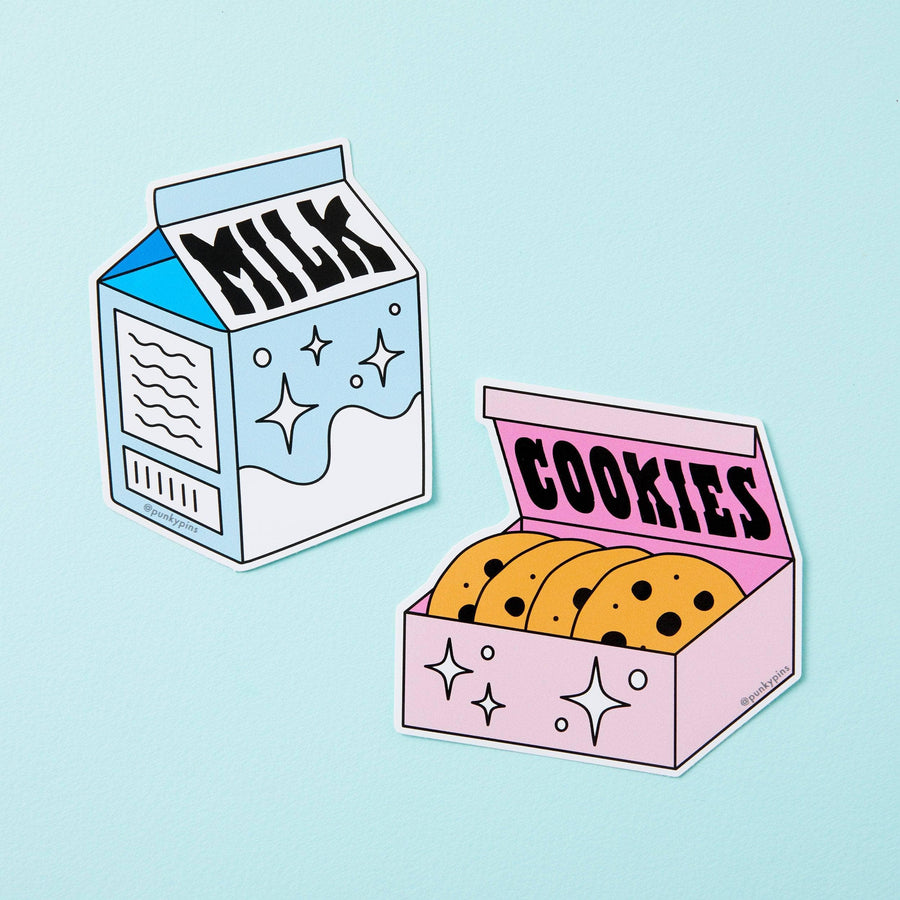 Punky Pins Milk & Cookies 2x Vinyl Sticker Pack