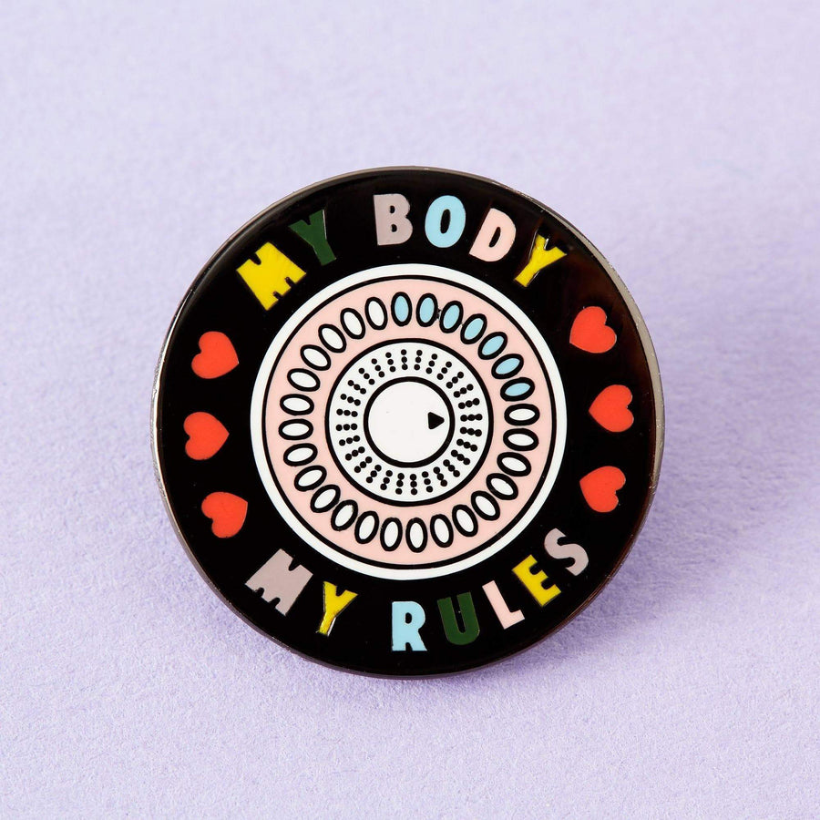 Punky Pins My Body My Rules Enamel Pin