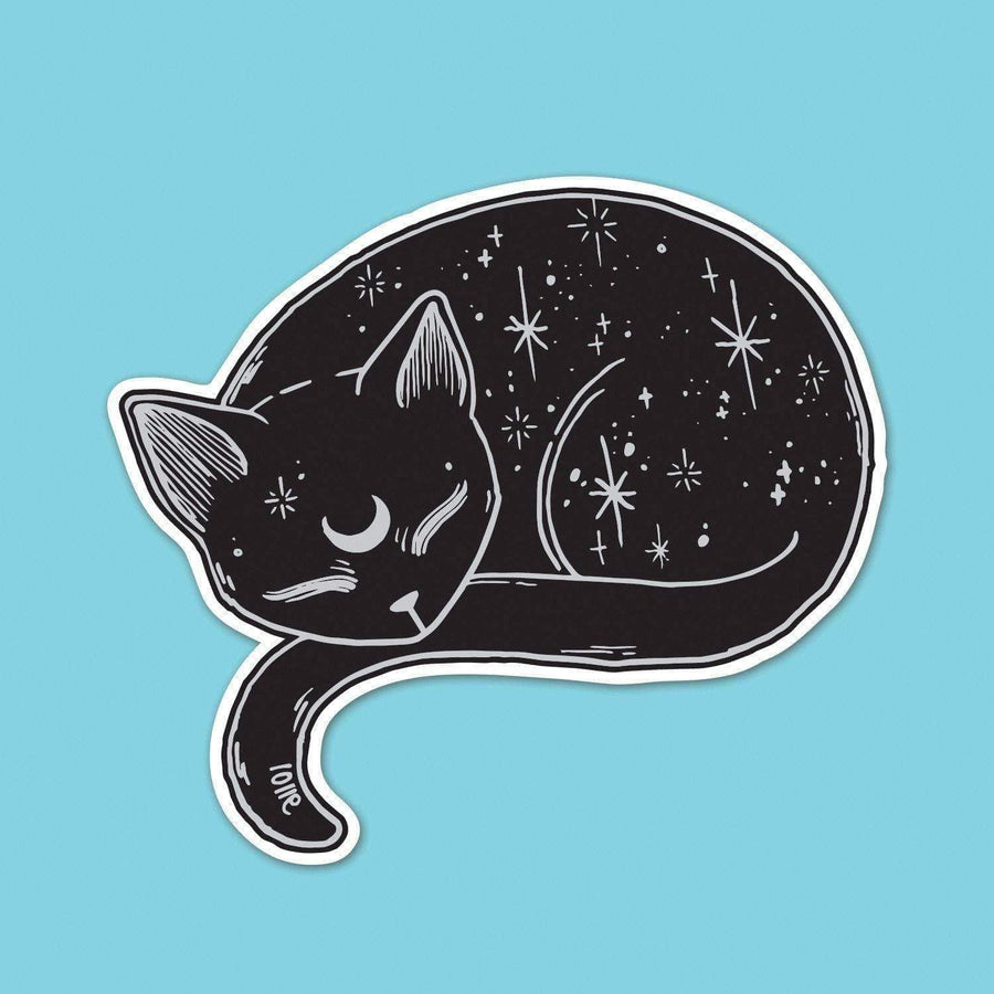 Punky Pins Mystical Cat Die Cut Vinyl Sticker