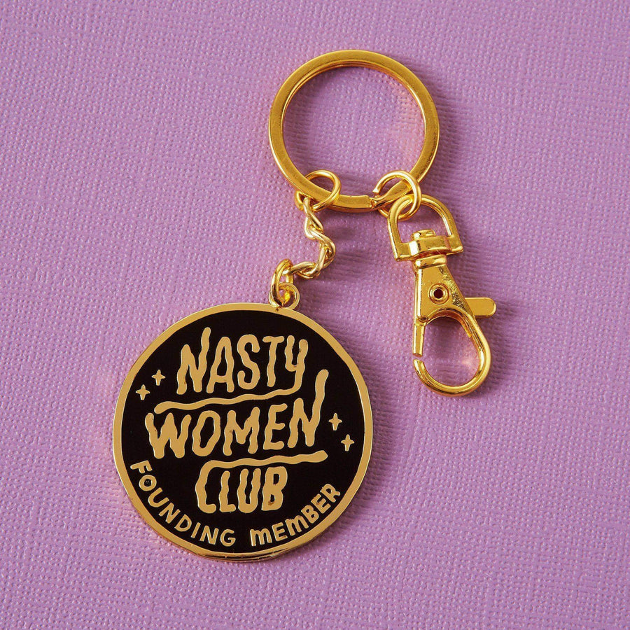 Punky Pins Nasty Women Club Enamel Keyring