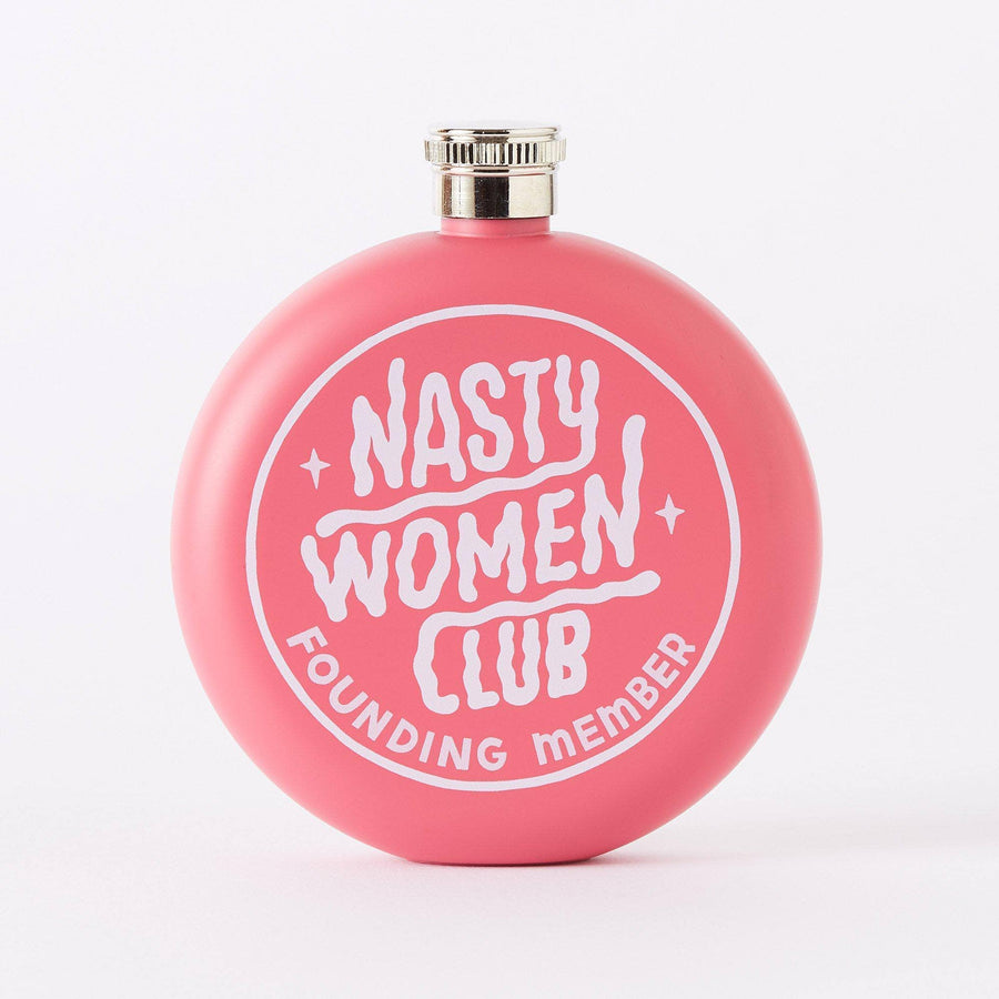 Punky Pins Nasty Women Club Hip Flask