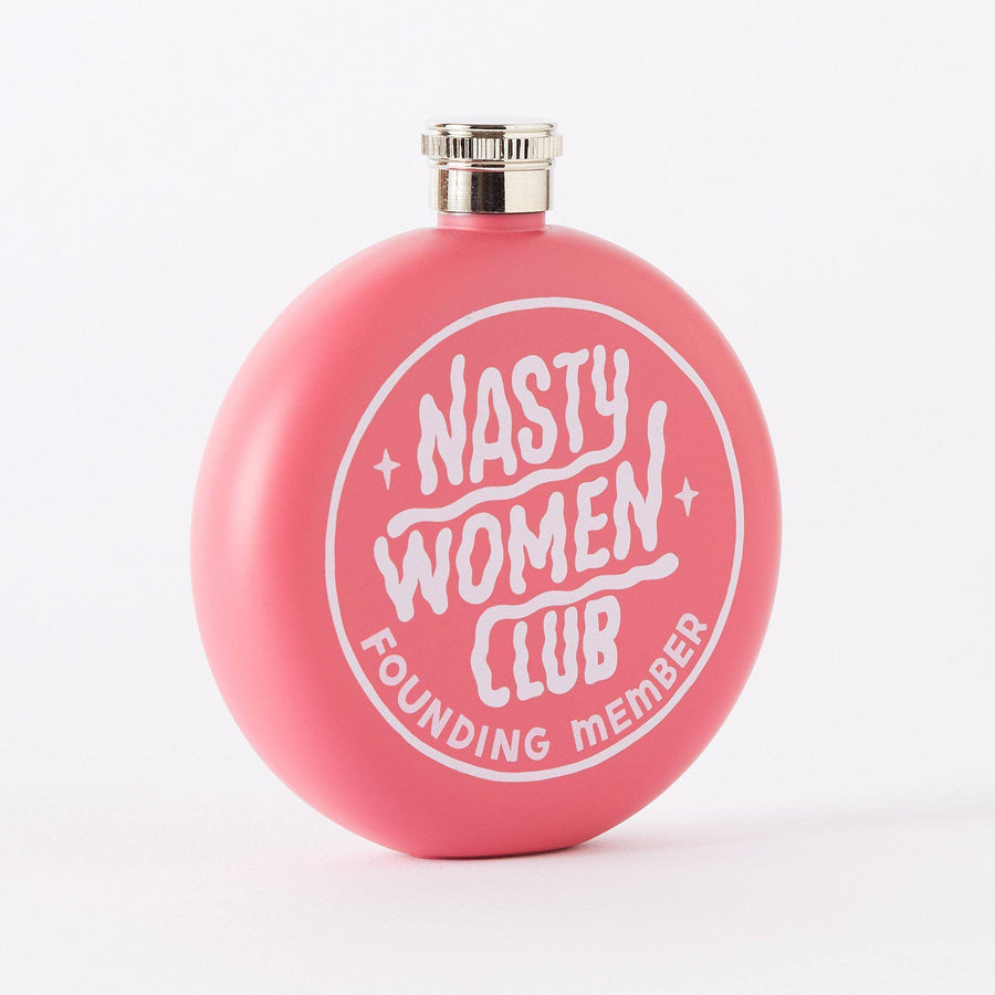 Punky Pins Nasty Women Club Hip Flask