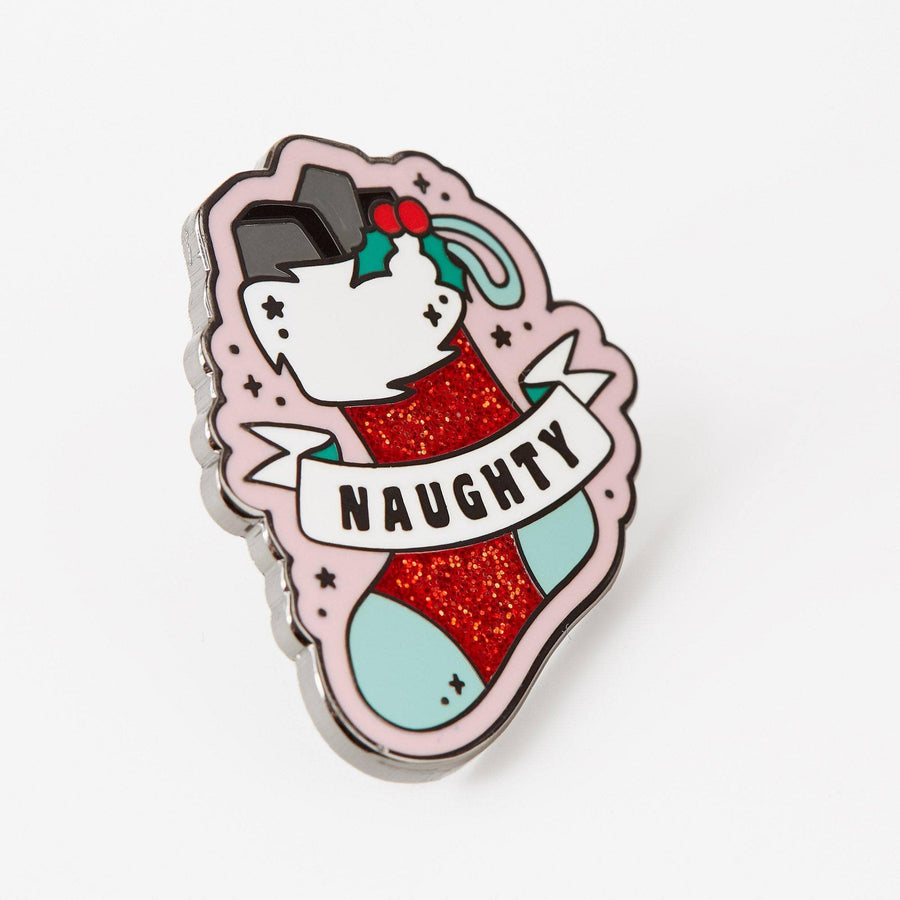 Punky Pins Naughty Stocking Enamel Pin