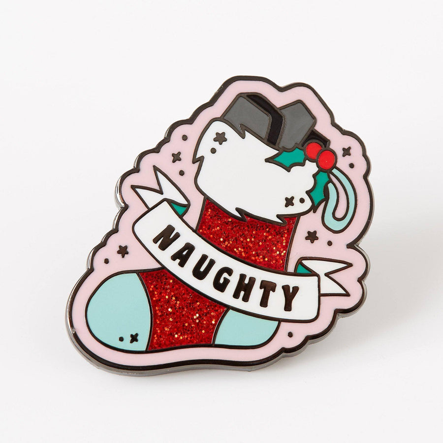 Punky Pins Naughty Stocking Enamel Pin