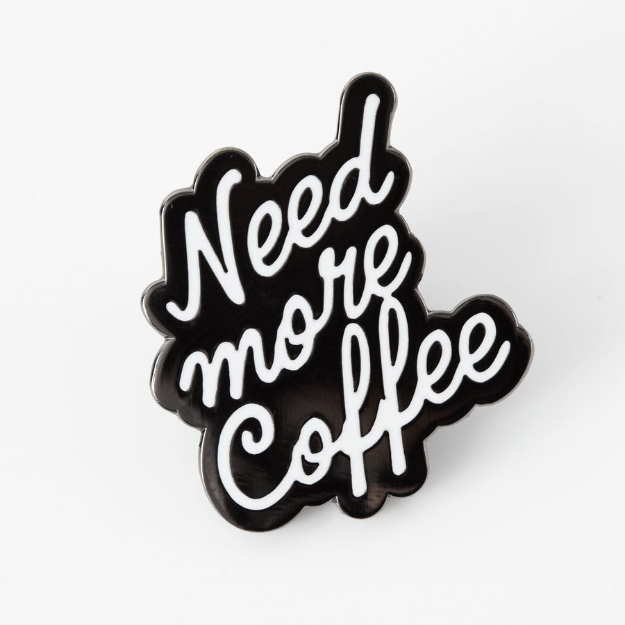 Punky Pins Need More Coffee Enamel Pin