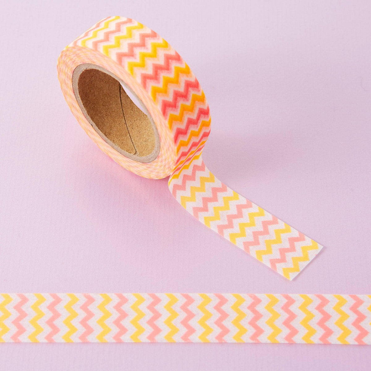 Punky Pins Neon Red & Orange Wave Washi Tape