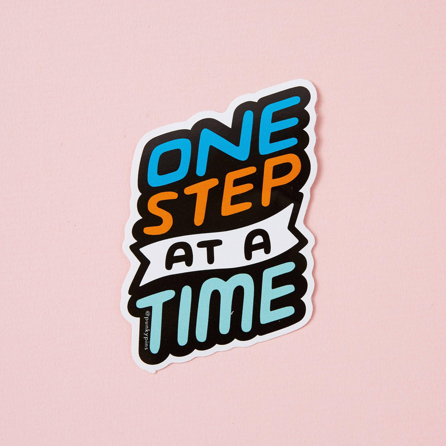 Punky Pins One Step At A Time Vinyl Sticker