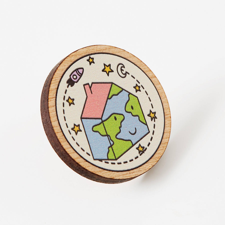 Punky Pins Our Home Wooden Eco Pin