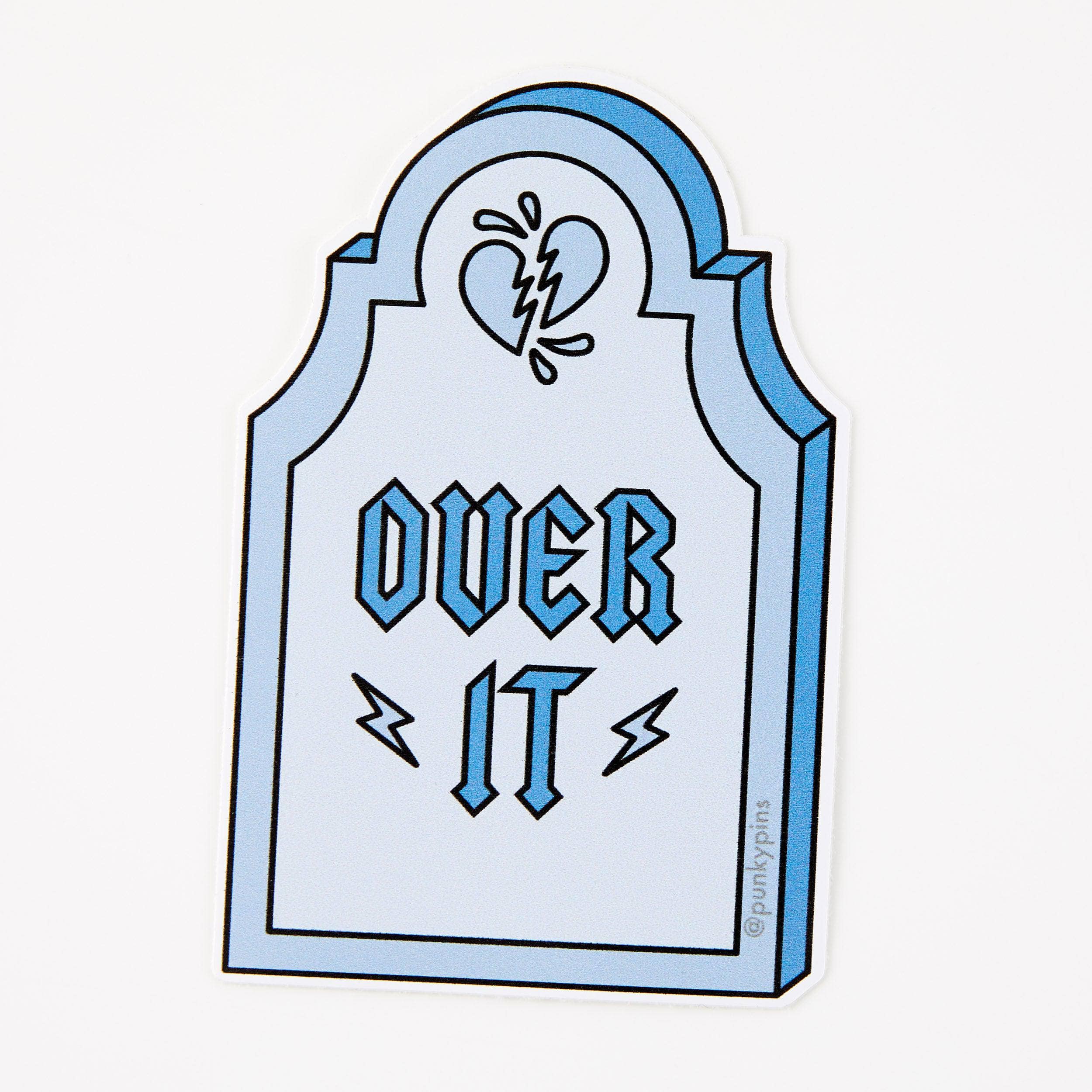 Over It Vinyl Sticker – punkypins