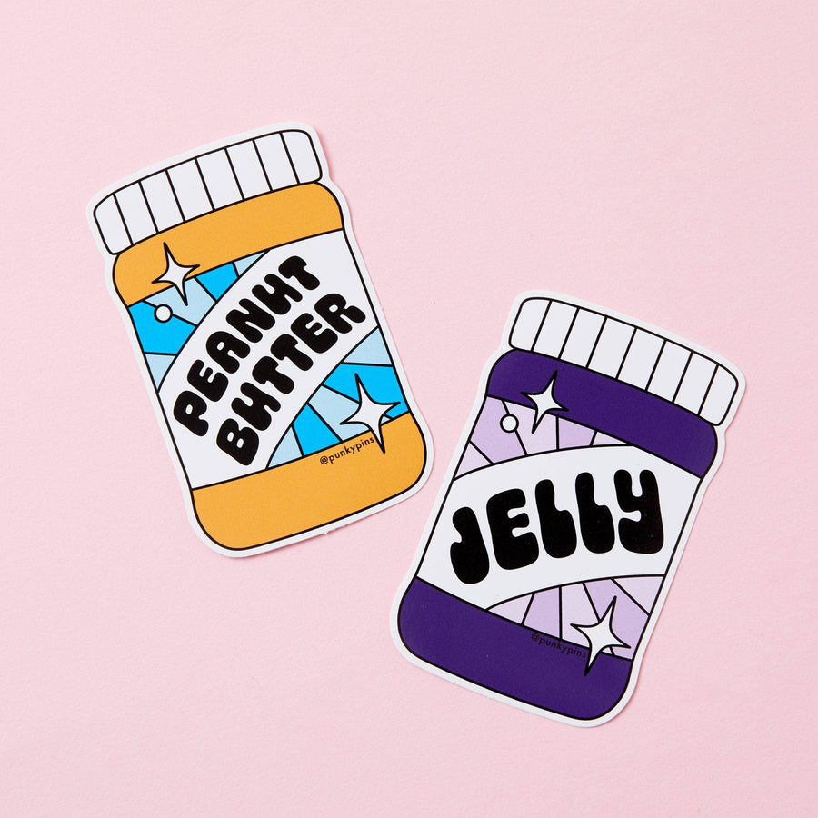 Punky Pins Peanut Butter & Jelly 2x Vinyl Sticker Pack