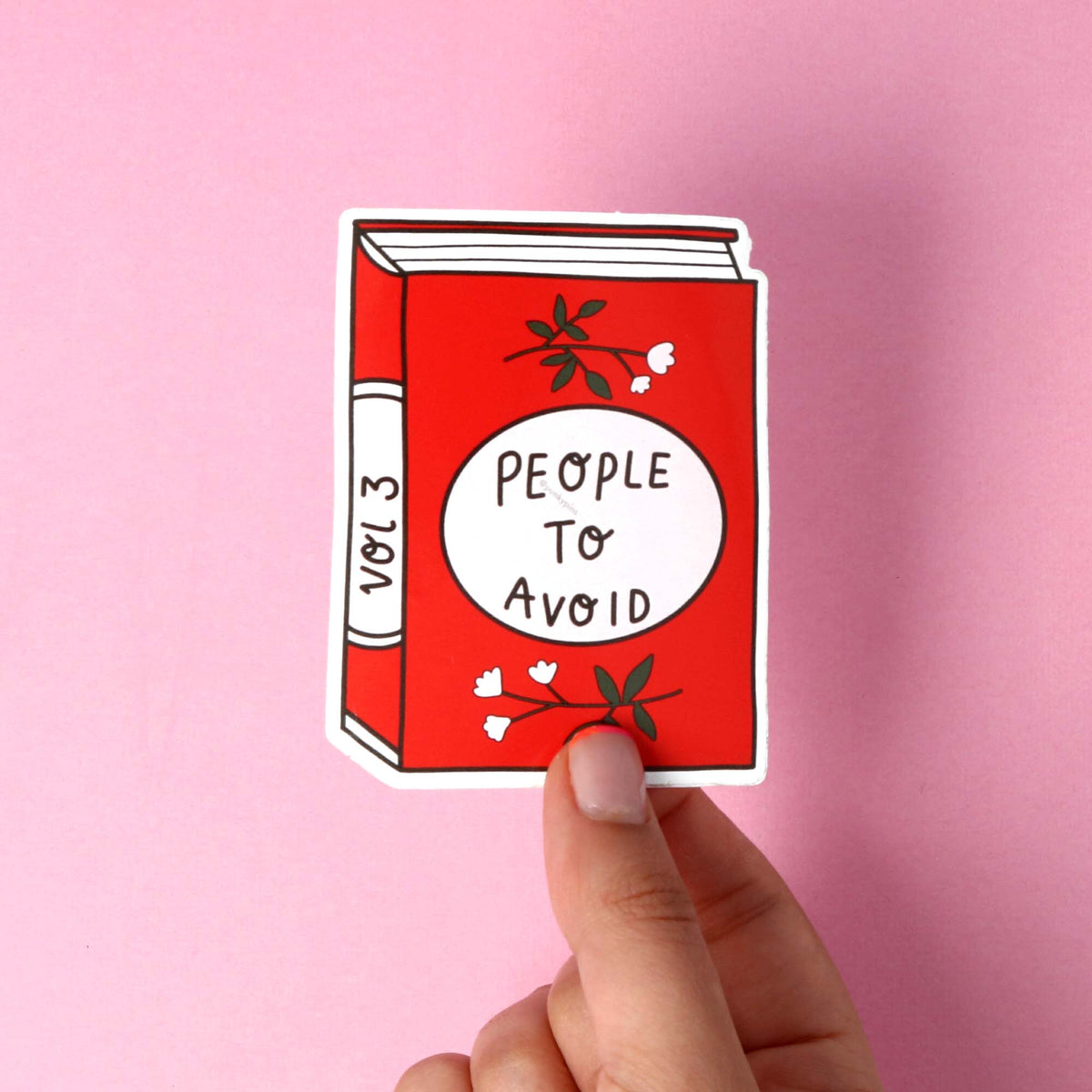 Punky Pins People to Avoid Vinyl Laptop Sticker