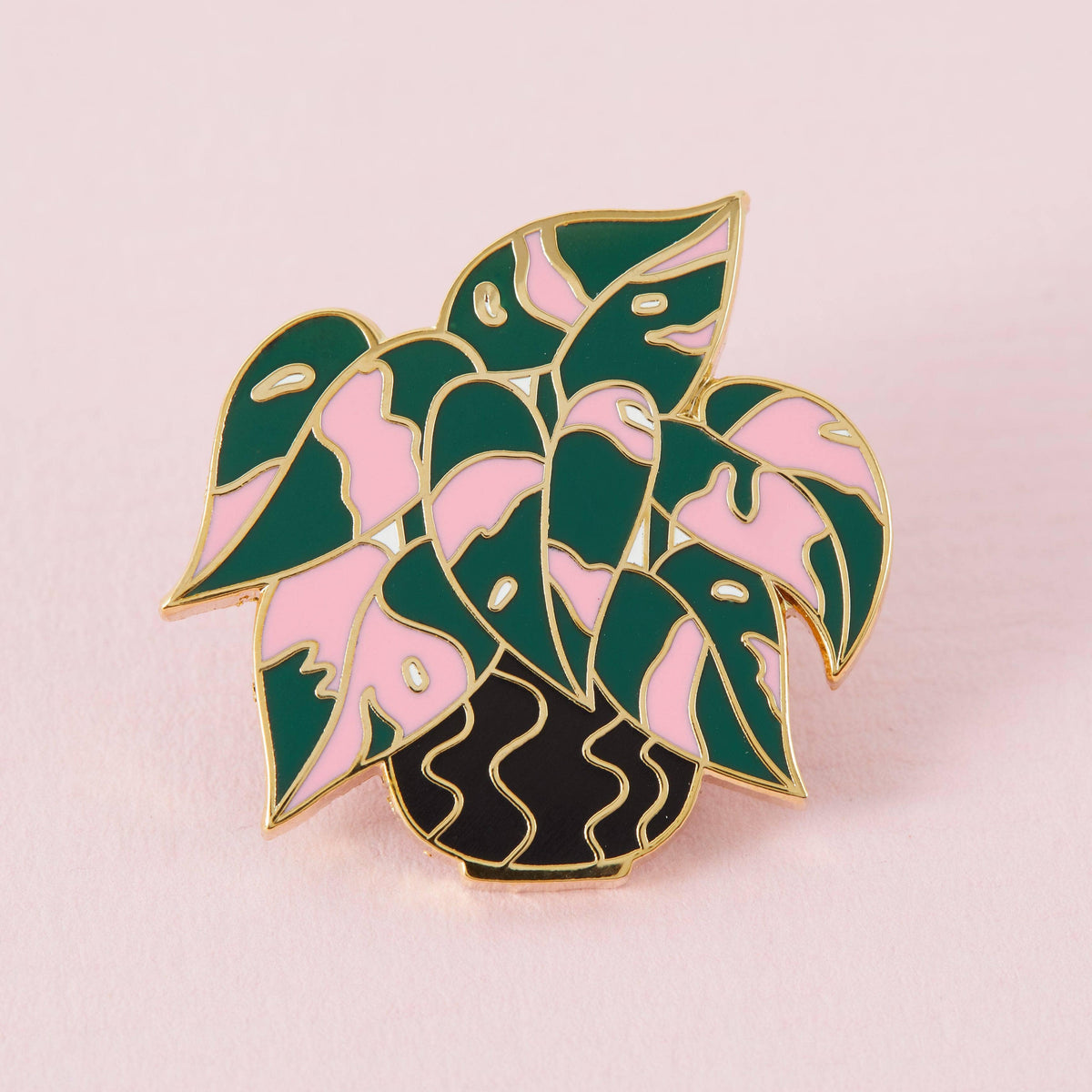 Punky Pins Pink Princess Philodendron Enamel Pin