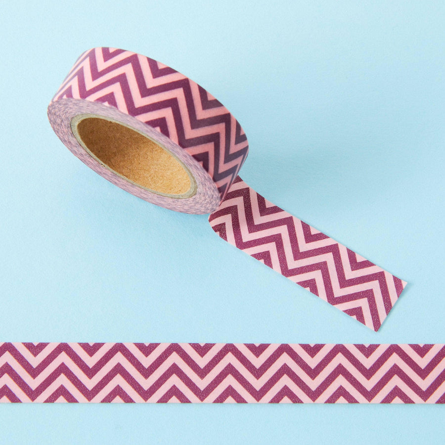 Punky Pins Pink Zig Zag Washi Tape