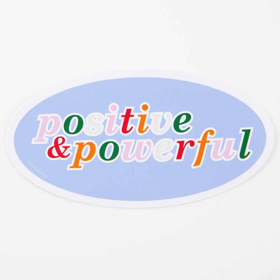 Punky Pins Positive & Powerful Vinyl Sticker