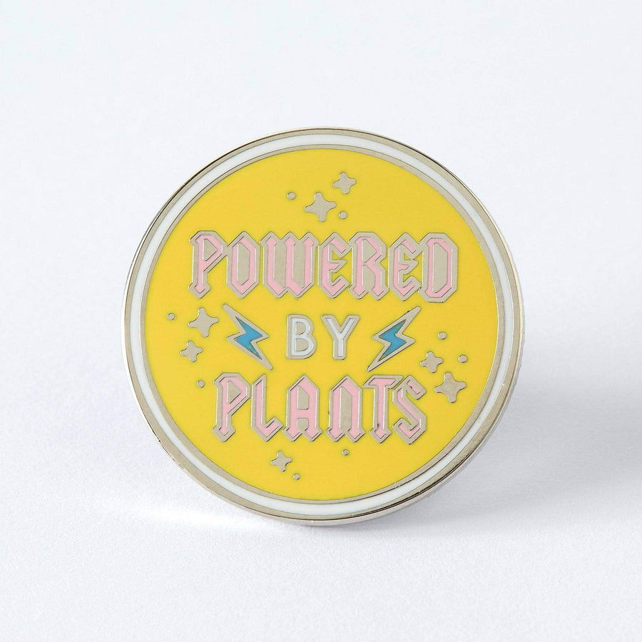 Punky Pins Powered by Plants Enamel Pin