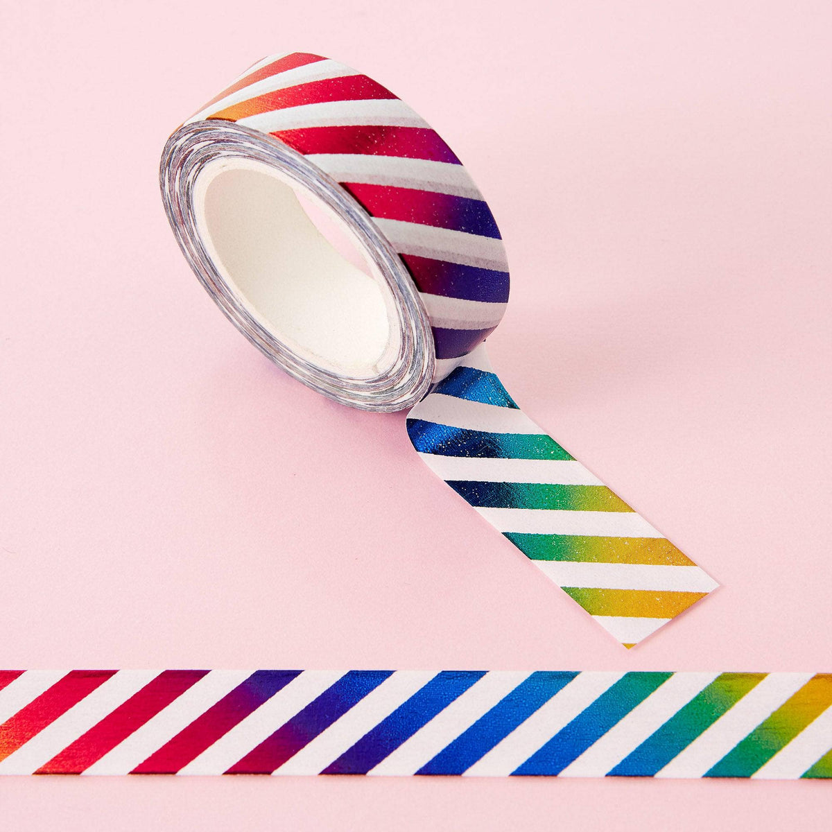 Punky Pins Rainbow Foil Print Washi Tape