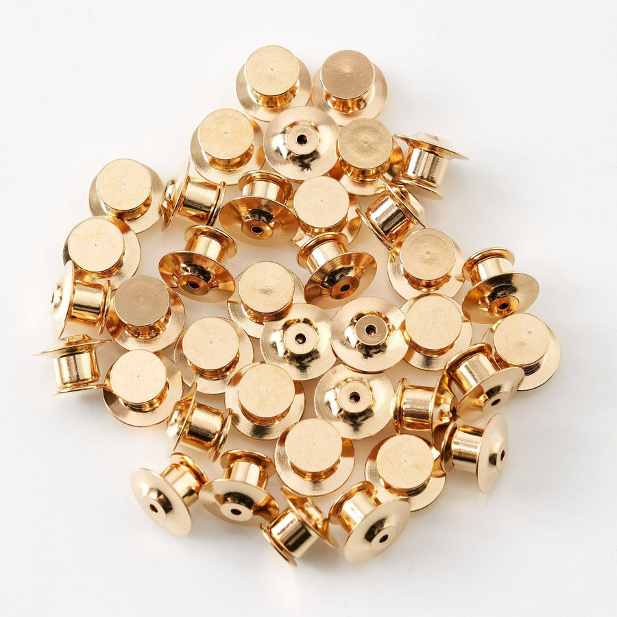 Punky Pins Secure Locking Pin Back - Gold