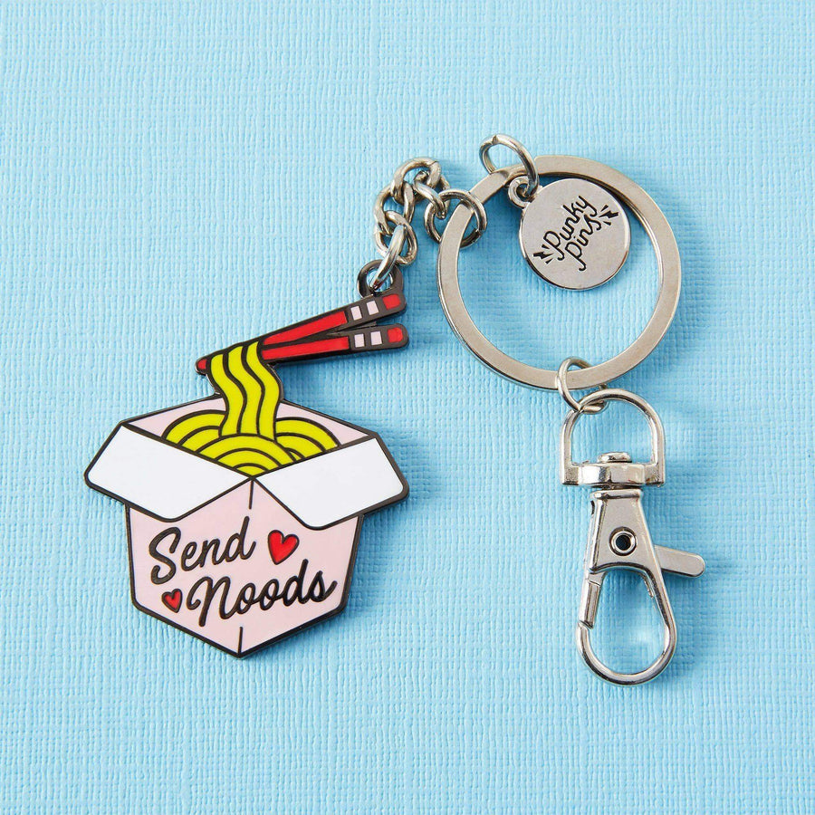 Punky Pins Send Noods Enamel Keyring