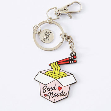 Punky Pins Send Noods Enamel Keyring