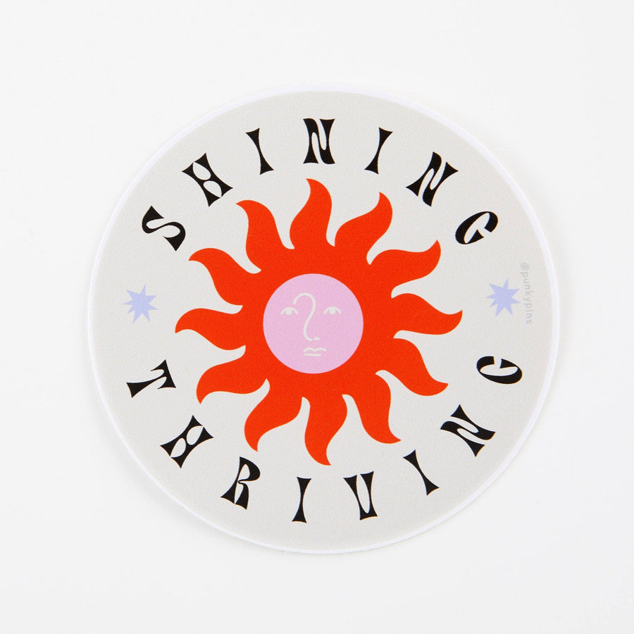 Punky Pins Shining Thriving Vinyl Sticker