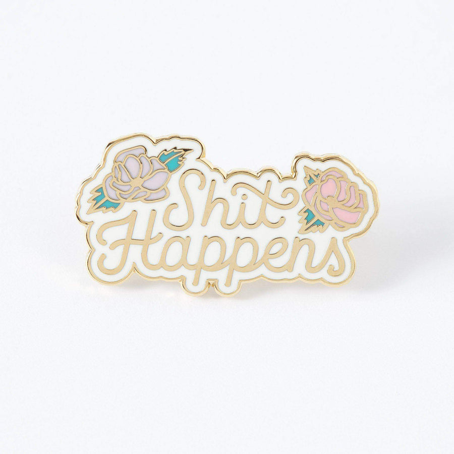 Punky Pins Shit Happens Enamel Pin