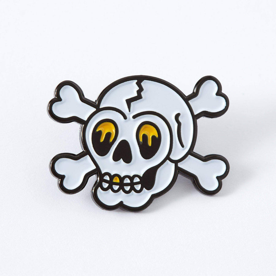 Punky Pins Skull & Crossbone Tattoo Enamel Pin