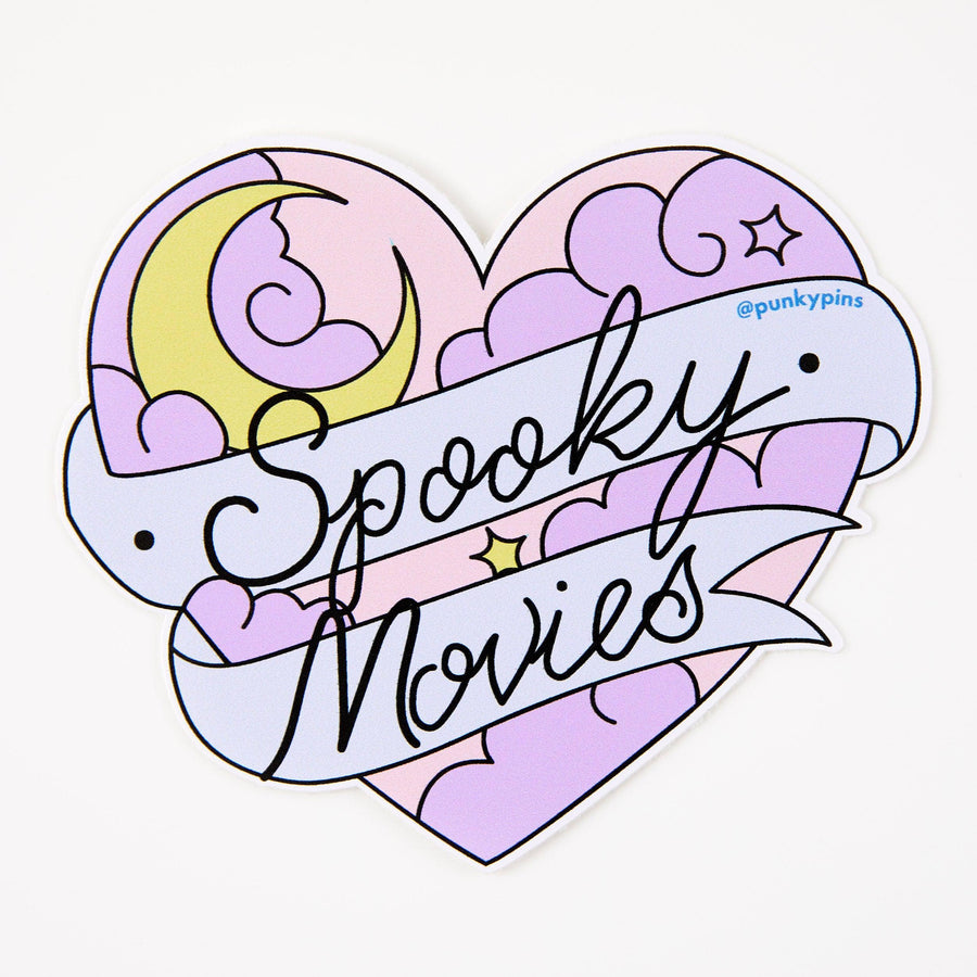 Punky Pins Spooky Movies Vinyl Sticker