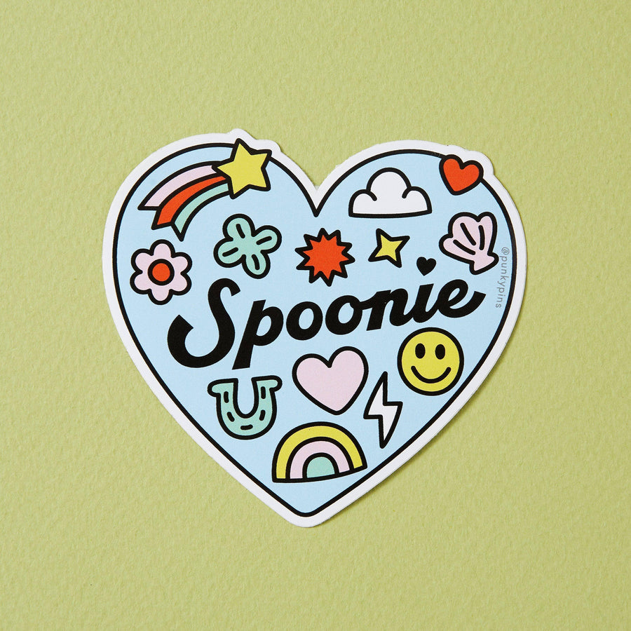 Punky Pins Spoonie Heart Vinyl Sticker