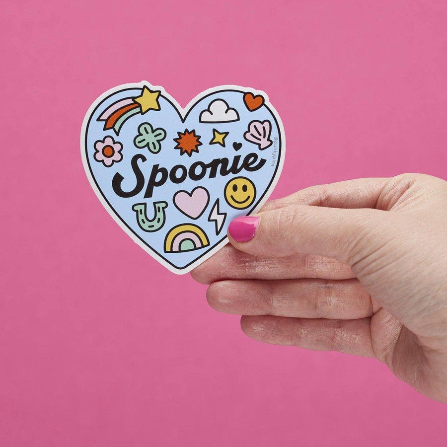 Punky Pins Spoonie Heart Vinyl Sticker