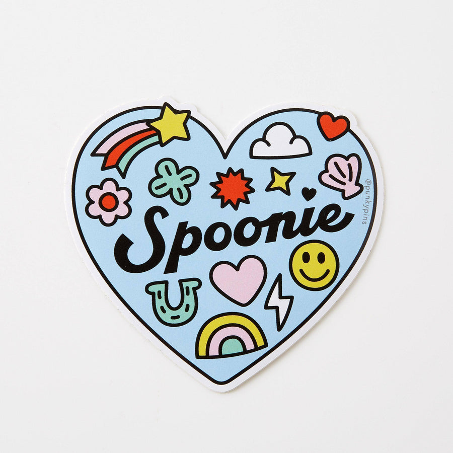 Punky Pins Spoonie Heart Vinyl Sticker