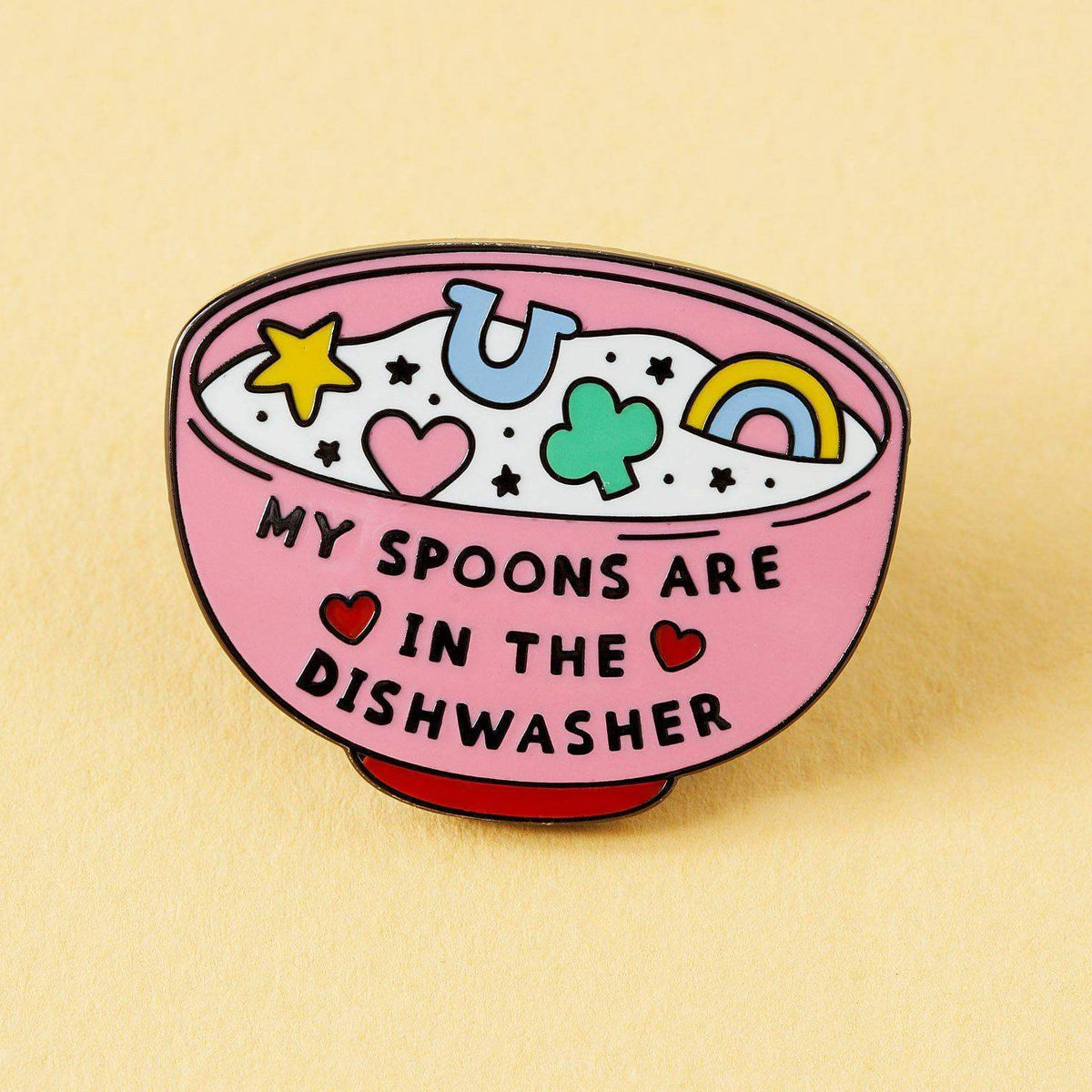 Punky Pins Spoons In The Dishwasher Enamel Pin
