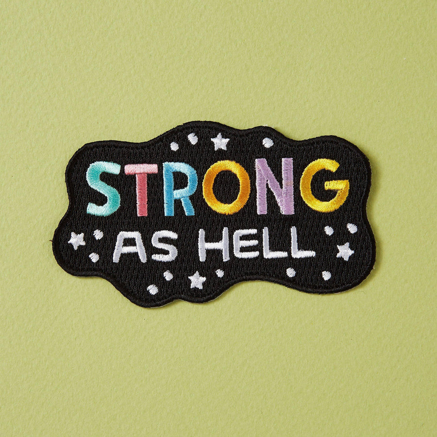 Punky Pins Strong As Hell Iron-on Patch