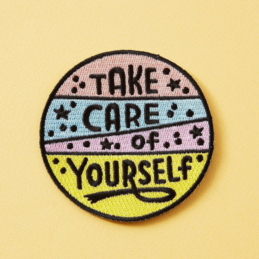 Punky Pins Take Care of Yourself Embroidered Iron On Patch