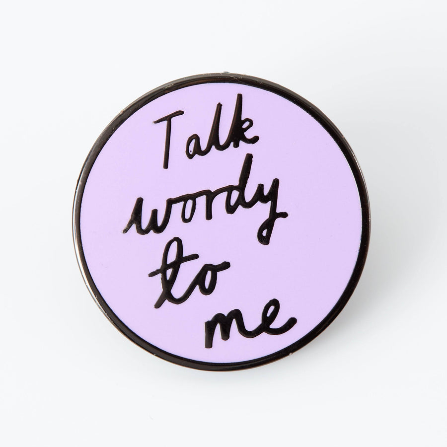 Punky Pins Talk Wordy To Me Enamel Pin