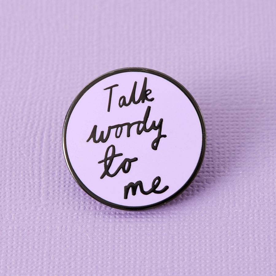 Punky Pins Talk Wordy To Me Enamel Pin