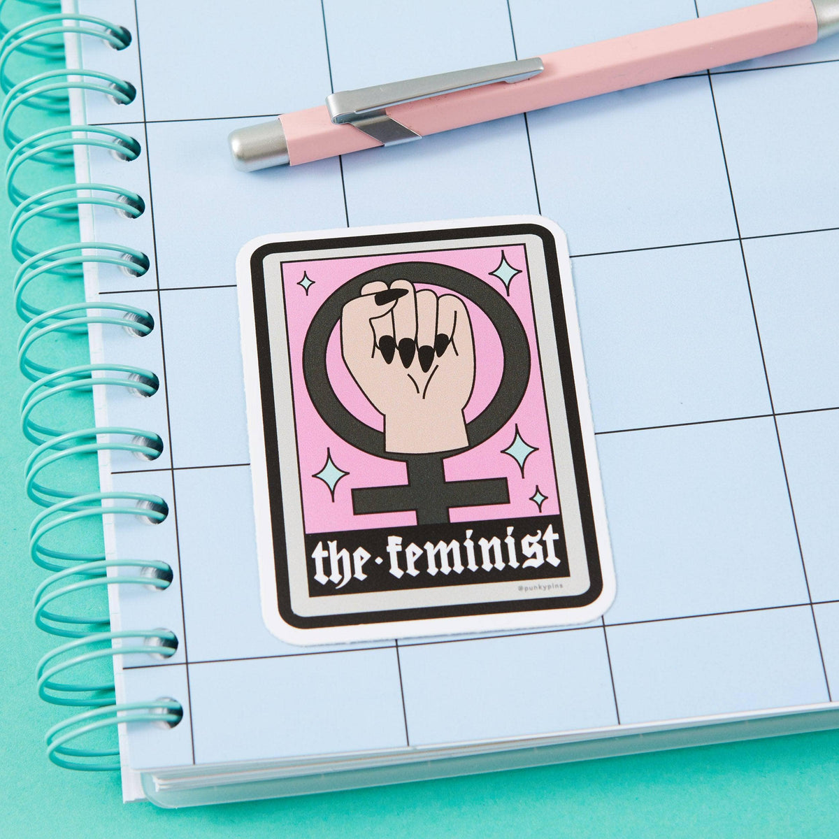 Punky Pins The Feminist Vinyl Sticker