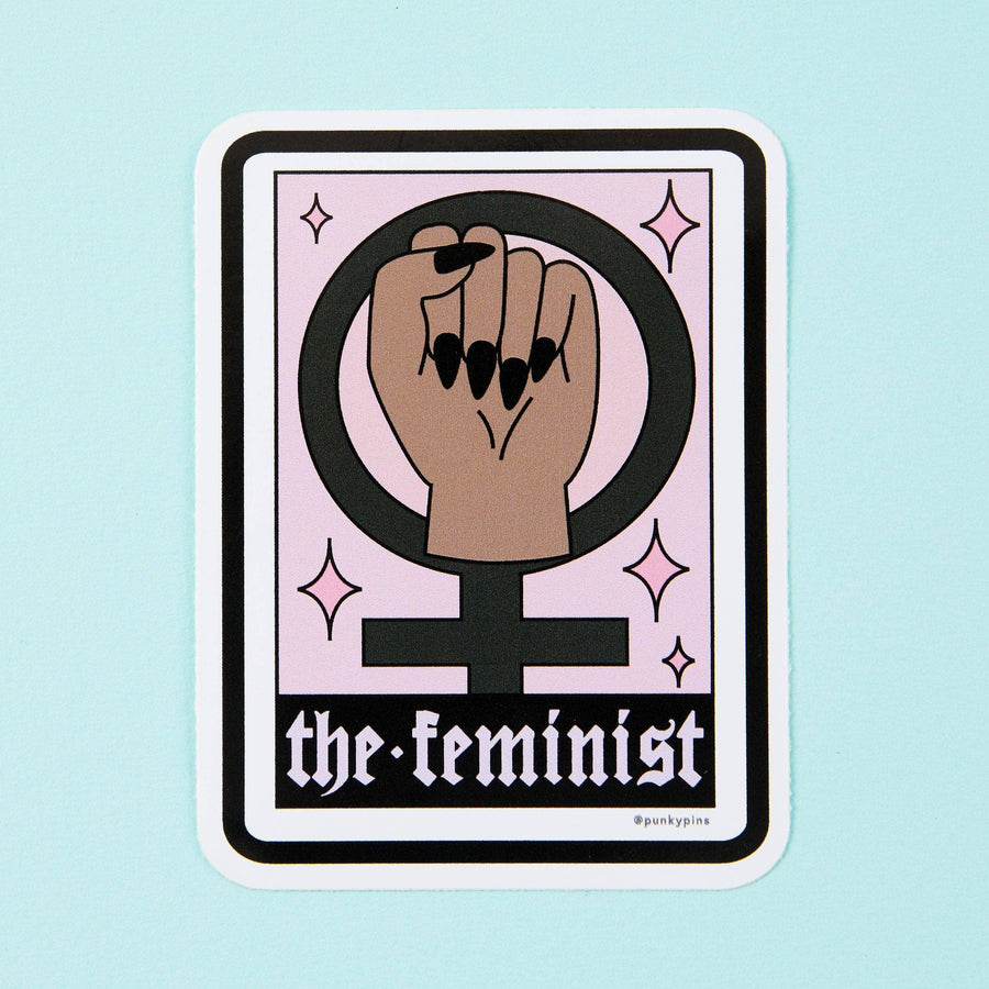 Punky Pins The Feminist Vinyl Sticker