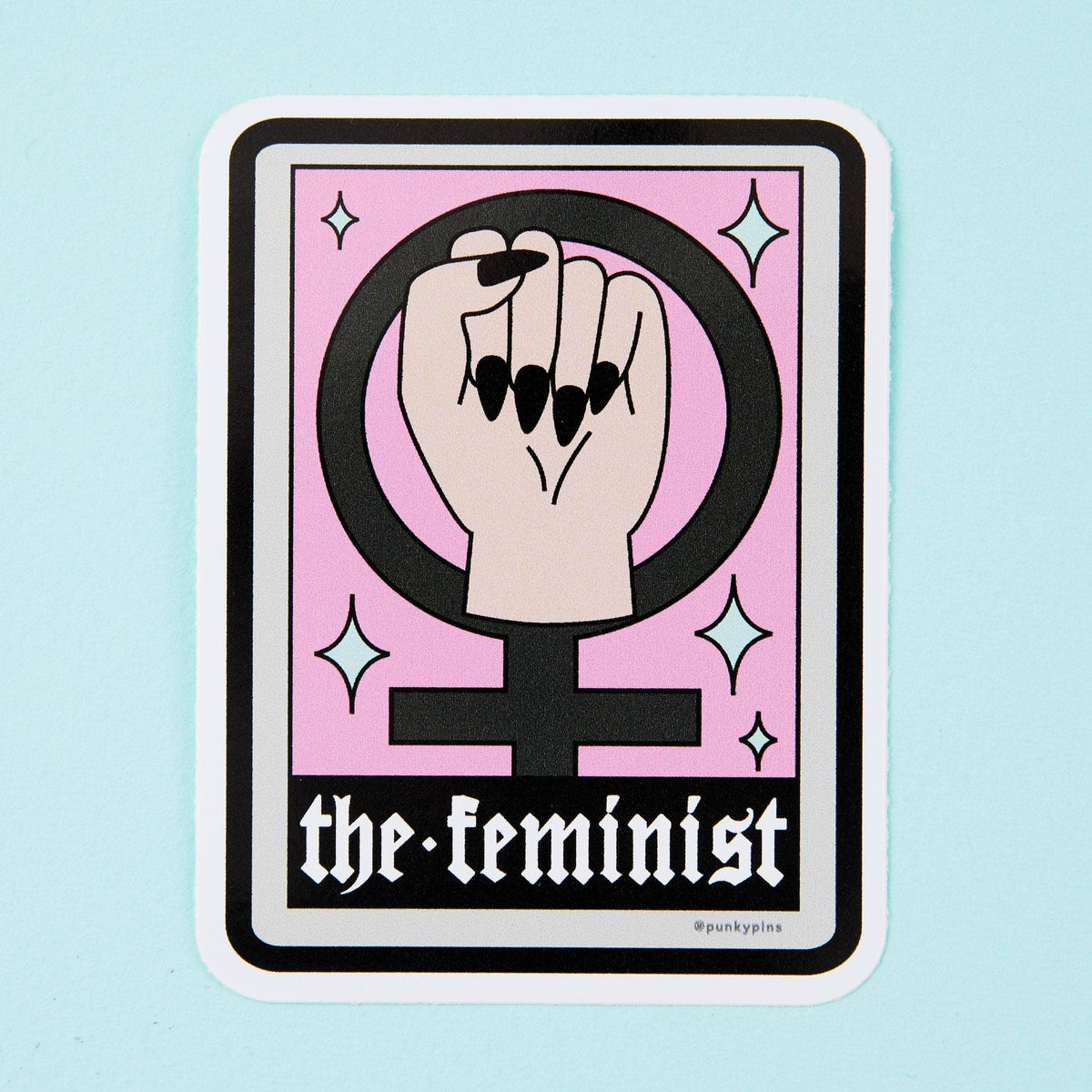 Punky Pins The Feminist Vinyl Sticker