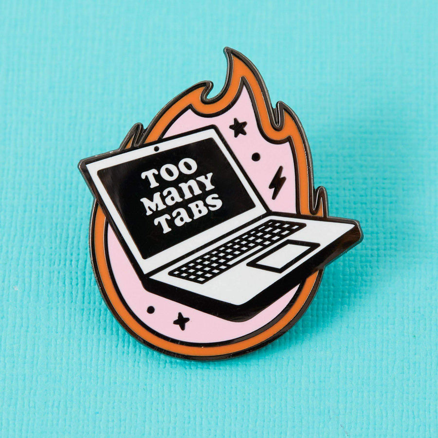 Punky Pins Too many Tabs Enamel Pin